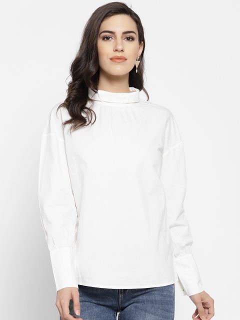 

Vero Moda Women White Solid Top