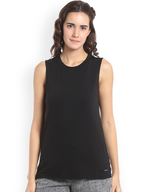 

Vero Moda Women Black Solid Top