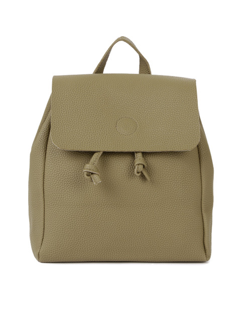 

ether Women Olive Green Solid Backpack