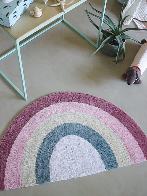 

The Wishing Chair Pink & Blue Striped 1600 GSM Bath Rug