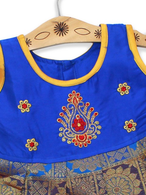 

Born Babies Blue Floral Dress