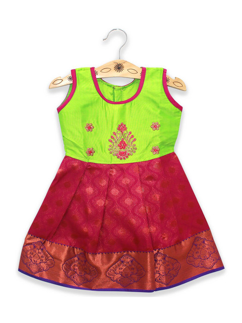 

Born Babies Green Floral Dress