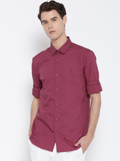 

United Colors of Benetton Men Pink Slim Fit Solid Casual Shirt