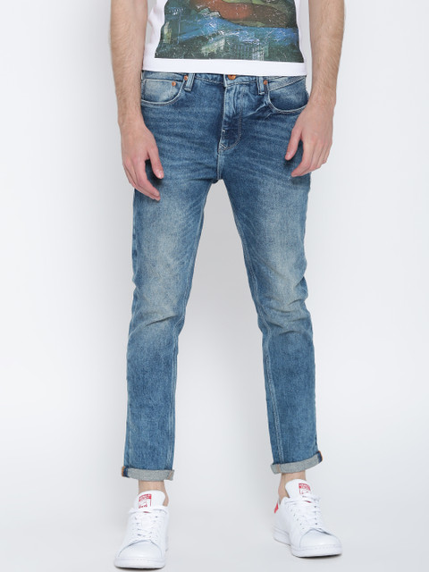 

United Colors of Benetton Men Blue Slim Fit Low-Rise Clean Look Stretchable Jeans