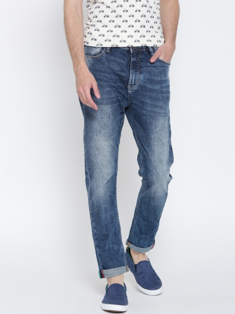 

United Colors of Benetton Men Blue Slim Fit Mid-Rise Clean Look Stretchable Jeans