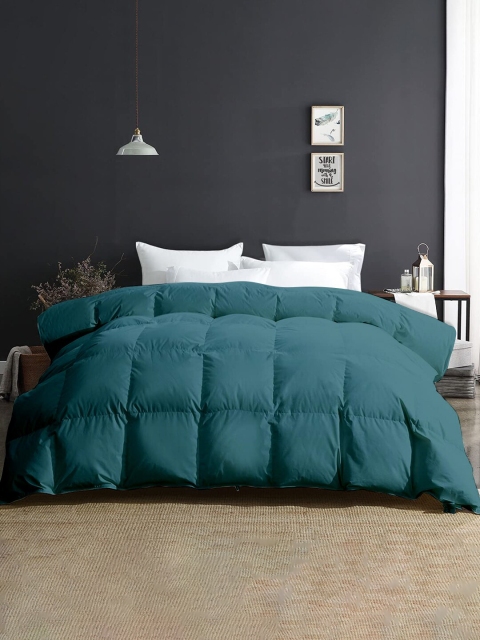 

RAZZAI Teal Microfiber Mild Winter Reversible 500 GSM Single Bed Comforter
