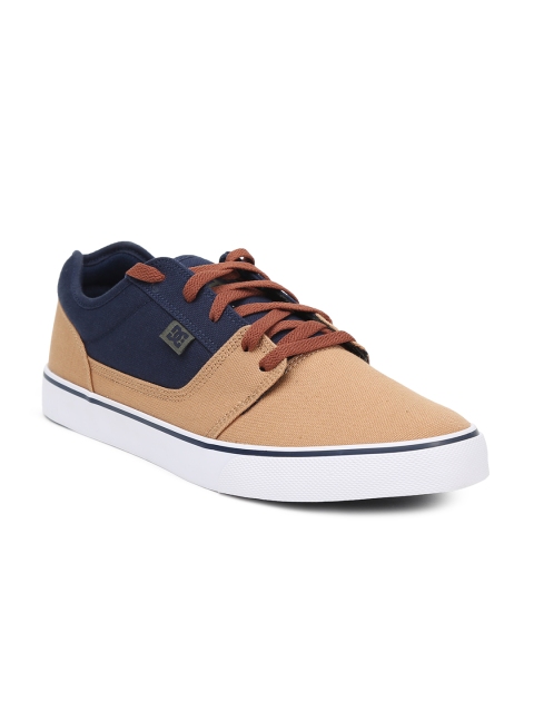 

DC Men Khaki & Navy Colourblocked TONIK Sneakers