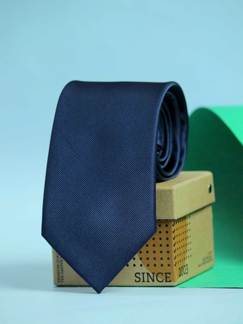 

Tossido Men Navy Blue Broad Tie
