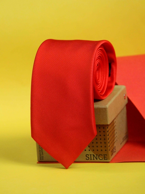 

Tossido Men Red Broad Tie
