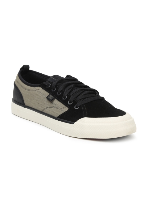 

DC Men Grey & Black Colourblocked Evan Smith Sneakers