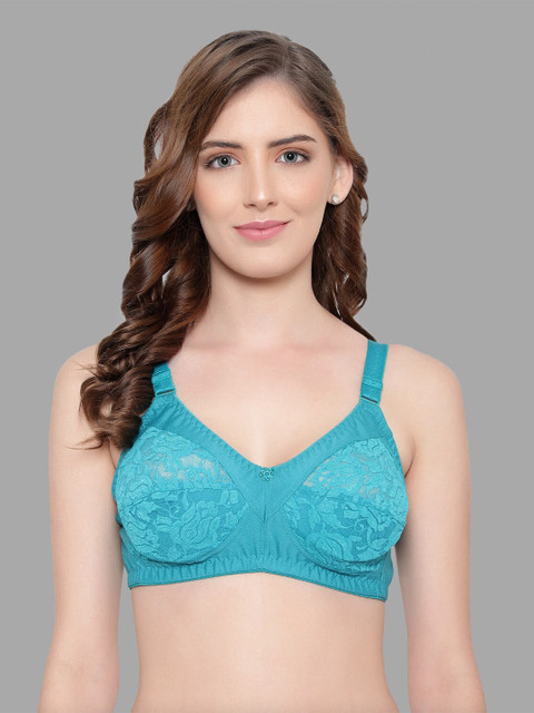 

KYODO Green Floral Everyday Bra KYODO_BR_Net_Sky-Sky