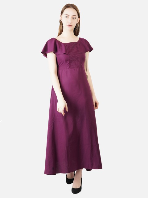 

Indietoga Purple Crepe Maxi Dress