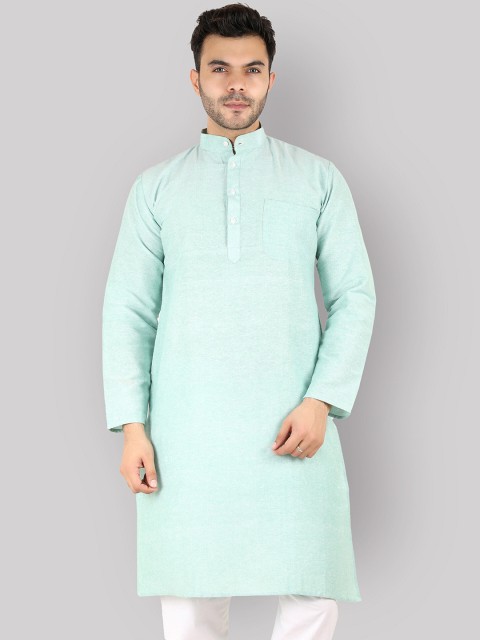 

Latest Chikan Garments Men Green Kurta