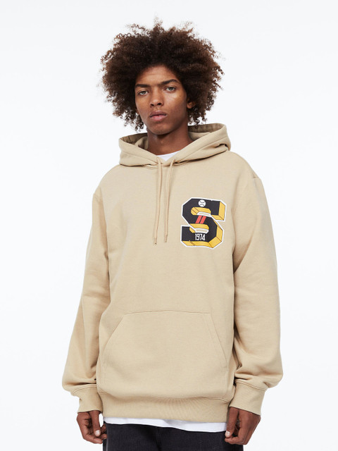 

H&M Men Solid Pullover Sweatshirt, Beige