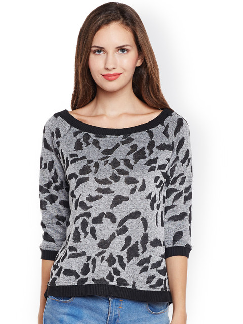 

Latin Quarters Women Grey Printed Top