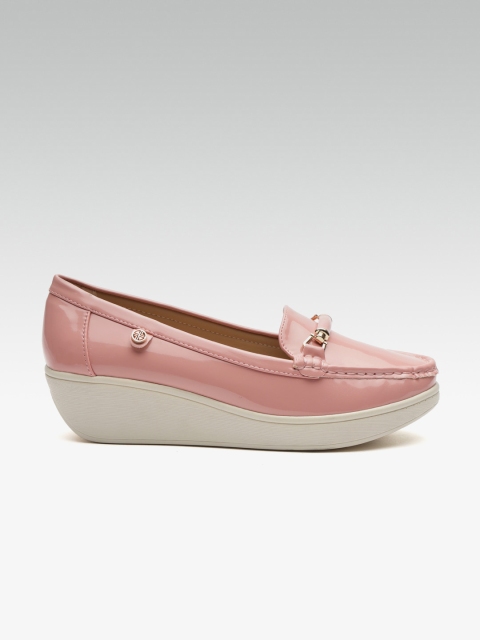 

Carlton London Women Pink Solid Wedges