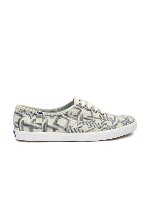 

Keds Women Beige Checked Sneakers