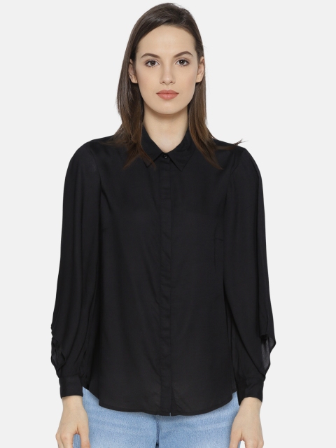 

Vero Moda Women Black Solid Casual Shirt