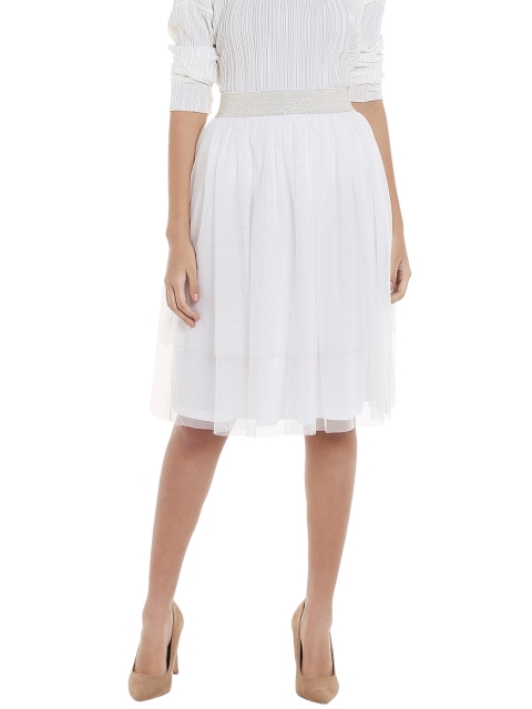 

Vero Moda White Flared Skirt
