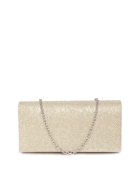 

GIORDANO Gold-Toned Shimmer Clutch with Chain Strap