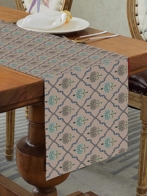 

homewards Grey Printed Table Runner