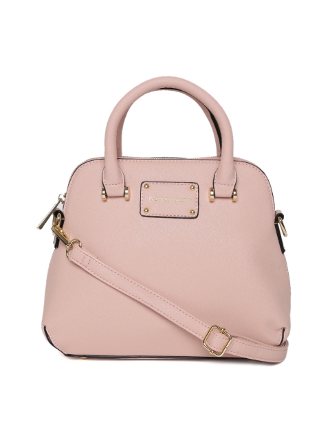 

GIORDANO Pink Solid Handheld Bag with Detachable Sling Strap