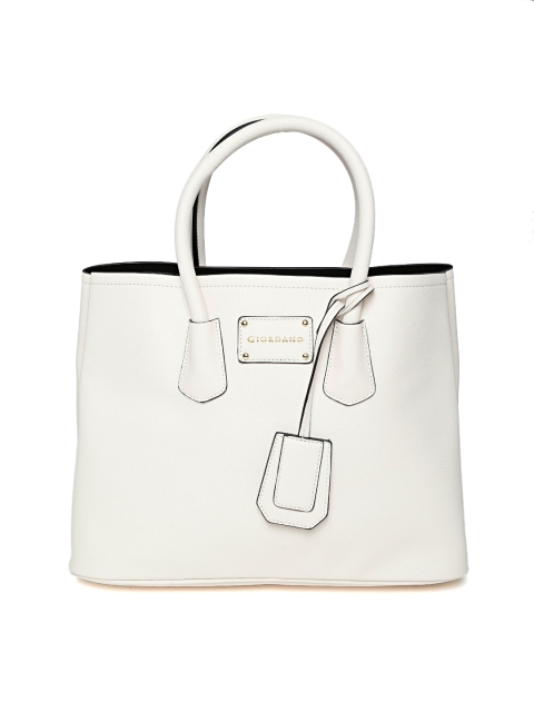 

GIORDANO Cream-Coloured Solid Handheld Bag