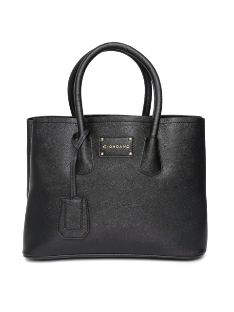

GIORDANO Black Solid Handheld Bag