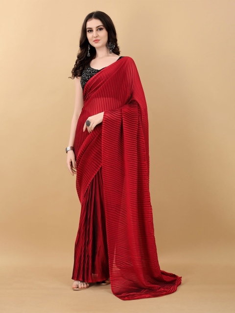 

kasee Red Solid Saree