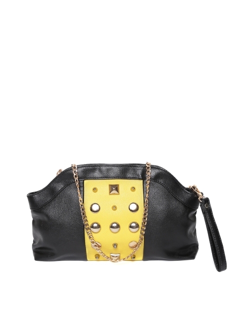 

GIORDANO Black & Yellow Embellished Sling Bag