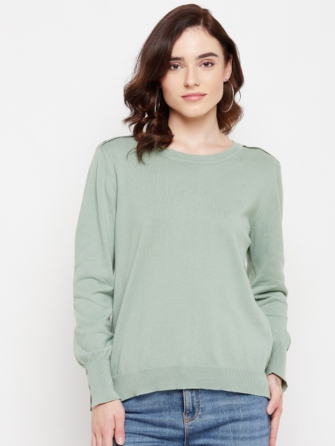

Madame Women Green Pullover