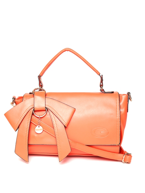 

GIORDANO Orange Solid Satchel Bag