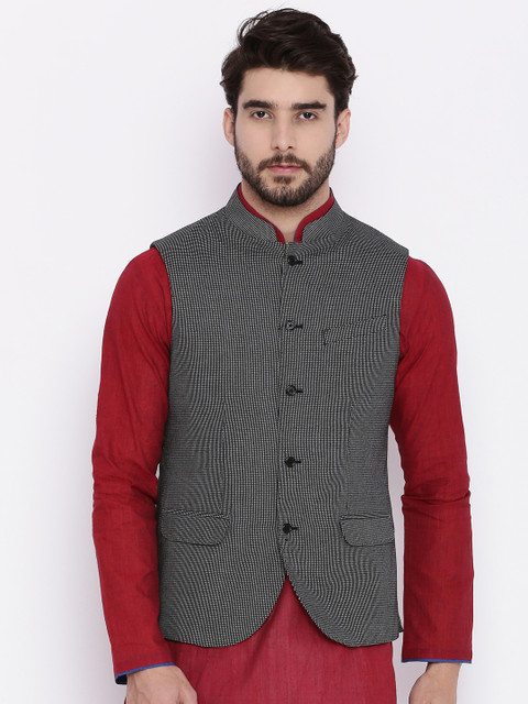 

Blackberrys Black Slim Fit Nehru Jacket