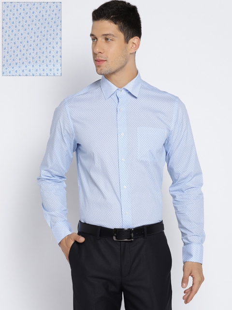 

Blackberrys Men Blue Slim Fit Printed Formal Shirt