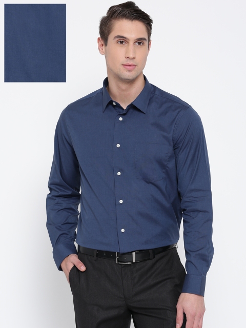

Blackberrys Men Navy Blue Slim Fit Solid Formal Shirt