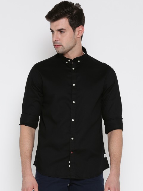 

Blackberrys Men Black Slim Fit Solid Casual Shirt