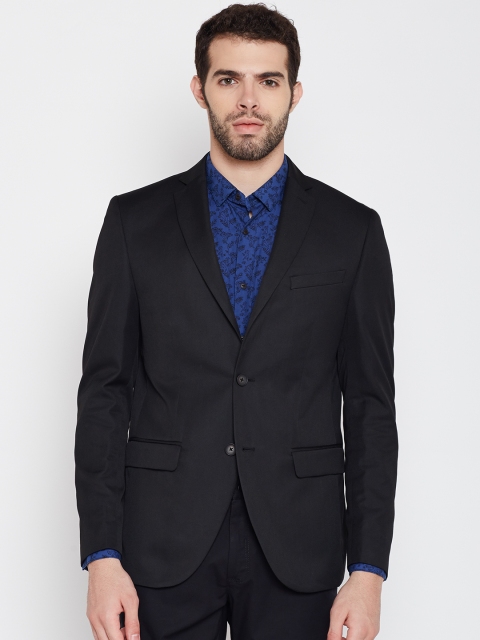 

Blackberrys Black Slim Fit Single-Breasted Casual Blazer