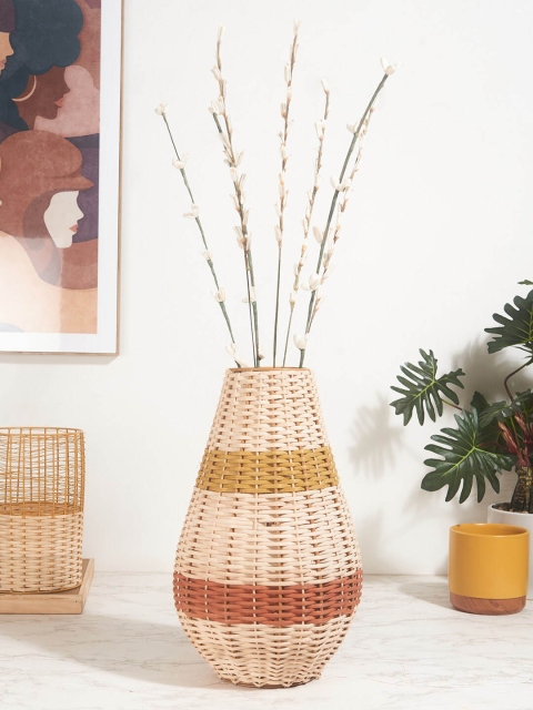 

HomeTown Cream Bohemia Bamboo Drops Vase