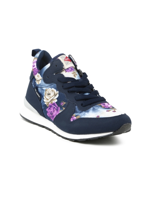 

Lee Cooper Women Navy Blue Mid-Top Floral Print Sneakers