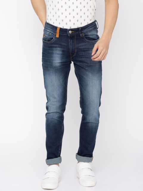 

U.S. Polo Assn. Denim Co. Men Blue Slim Tapered Fit Mid-Rise Stretchable Jeans