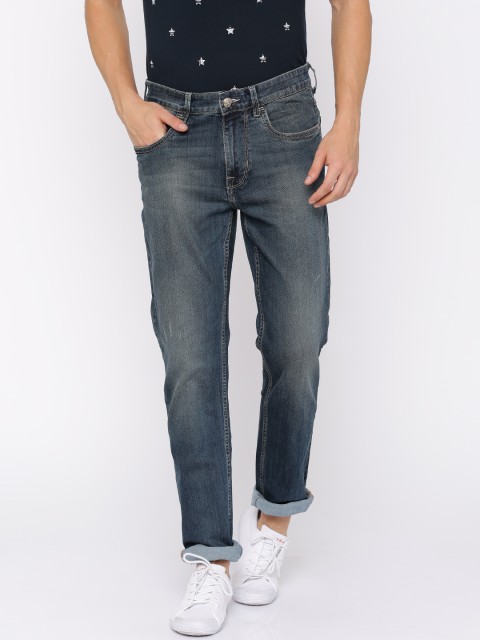 

U.S. Polo Assn. Denim Co. Men Blue Slim Fit Mid-Rise Clean Look Stretchable Jeans