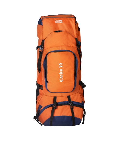 

DEVAGABOND Unisex Orange & Black Solid Backpack