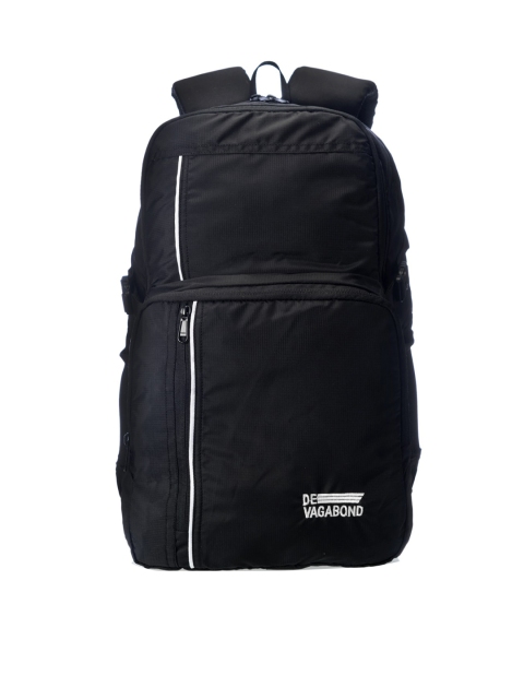 

DEVAGABOND Unisex Solid Backpack, Black