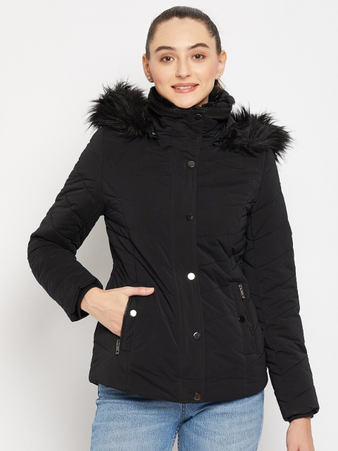 

Madame Women Black Parka Jacket