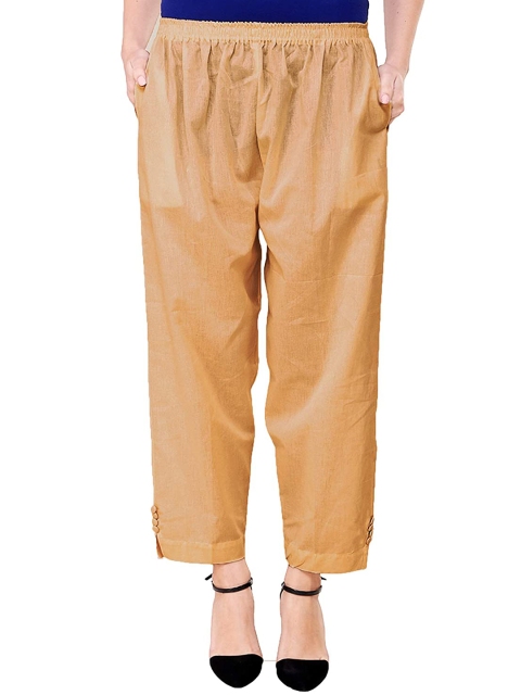 

Vastraa Fusion Women Beige Cotton Handloom Palazzos