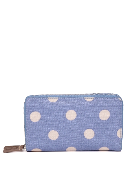 

Cath Kidston Women Blue Printed Zip Around Wallet