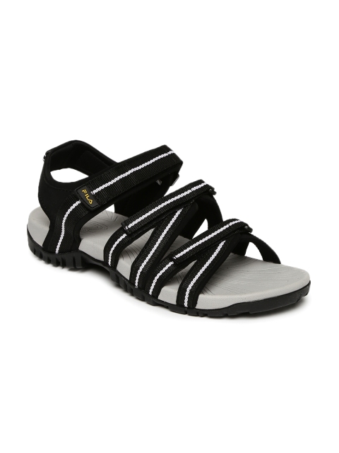 

FILA Men Black & Grey GABOR III Sports Sandals