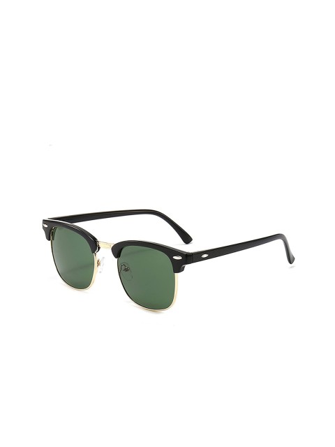 

AUGEN Green Lens & Gold-Toned Round Sunglasses with UV Protected Lens VI-SG-130-Green