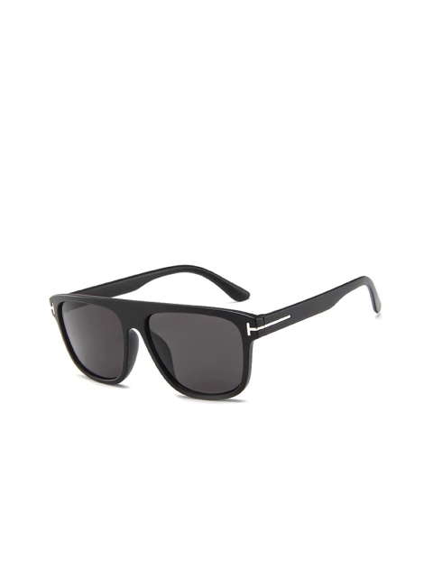 

AUGEN Unisex Black Lens & Black Square Sunglasses with UV Protected Lens- VI-SG-132-Black2