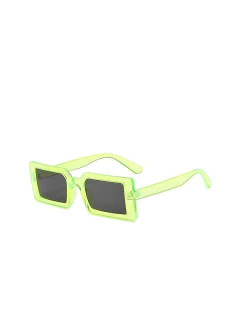 

AUGEN Unisex Black Lens & Green Rectangle Sunglasses with UV Protected Lens